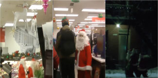 Grupo vestido de Pais Natais rouba alimentos para apoiar famílias carenciadas em Montreal