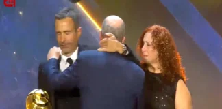 Pais de Diogo Jota emocionam nos Globe Soccer Awards