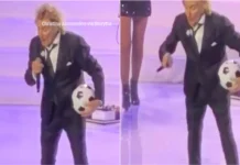 Rod Stewart interrompe concerto e repreende fã em Atenas