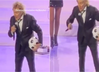 Rod Stewart interrompe concerto e repreende fã em Atenas