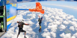 Salto extremo termina em milagre após paraquedista ficar preso em avião na Austrália