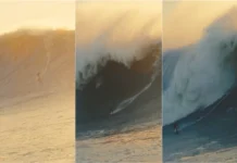 Surfista britânica poderá bater recorde feminino na Nazaré