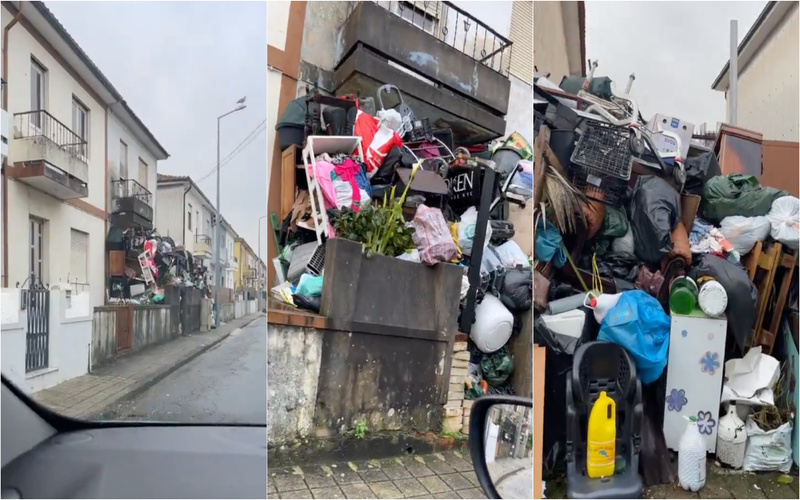 Acúmulo de entulho em Rio Tinto preocupa vizinhos e autoridades