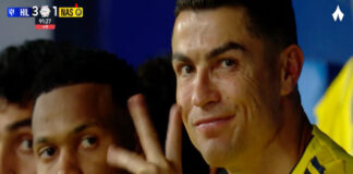 Gesto de Ronaldo após arbitragem polémica gera polémica na Arábia Saudita