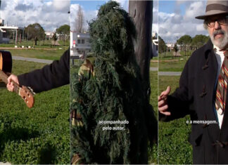 Manuel João Vieira recorre a gesto simbólico para criticar política florestal