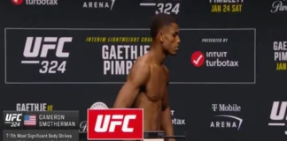 Susto na pesagem do UFC após queda aparatosa de lutador