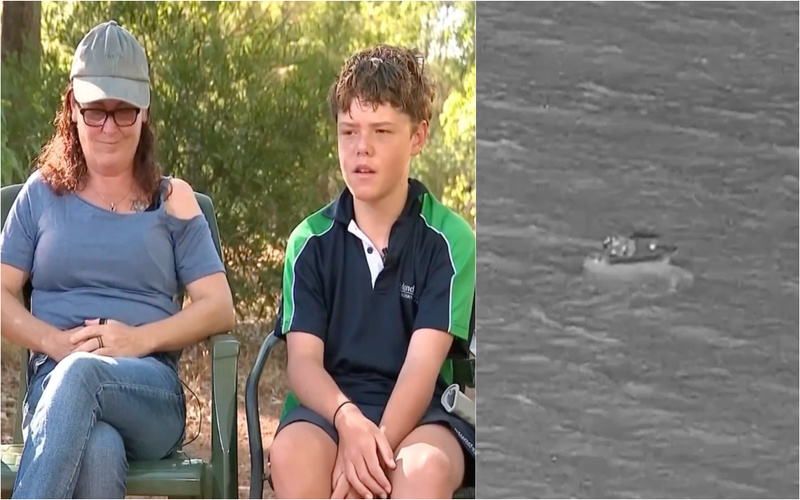 Adolescente de 13 anos salva família após horas no mar