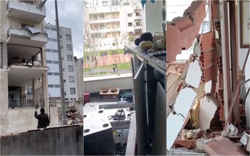 Explosão em Coimbra: apartamentos destruídos e caos