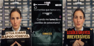 GNR alerta para desafio perigoso do paracetamol no TikTok