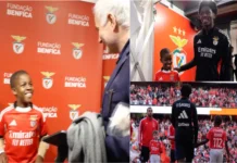 Pequeno herói vive dia inesquecível no Estádio da Luz