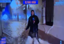 Reportagem em zona inundada gera polémica em Espanha