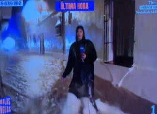 Reportagem em zona inundada gera polémica em Espanha