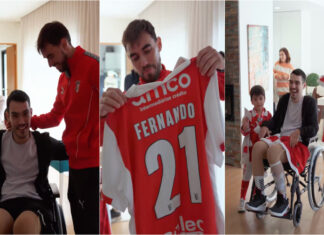 Ricardo Horta surpreende adepto do Braga em recuperação de grave acidente