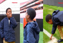 Rodrigo realiza sonho ao visitar Estádio da Luz