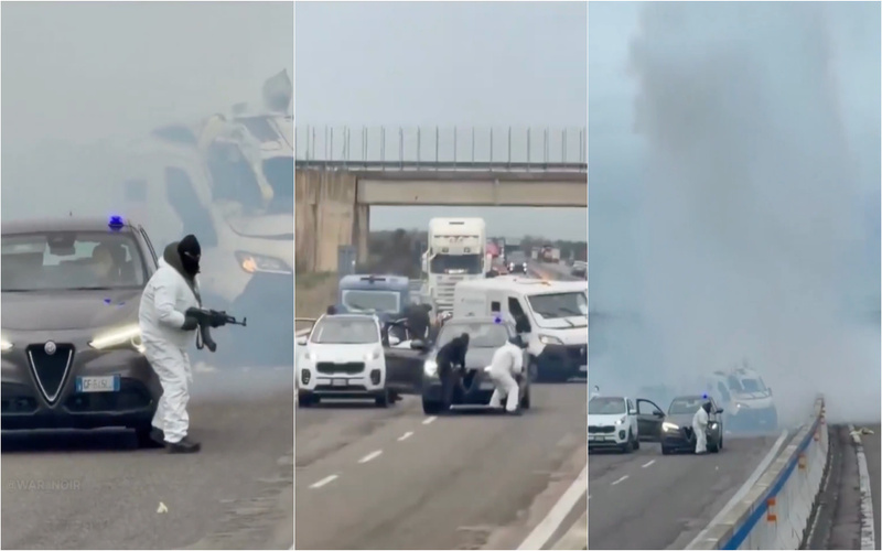 Tentativa de assalto a carro blindado termina em tiroteio em Itália