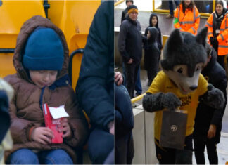 Wolverhampton transforma choro de criança em momento especial