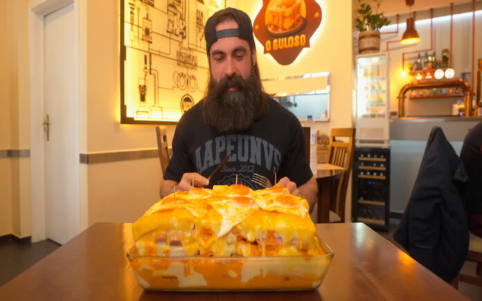 Adam Moran falha desafio de francesinha gigante em Mirandela