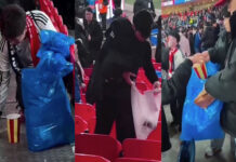 Adeptos japoneses dão lição de civismo em Wembley após vitória sobre Inglaterra