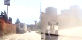 Camião provoca acidente e segue viagem em Braga