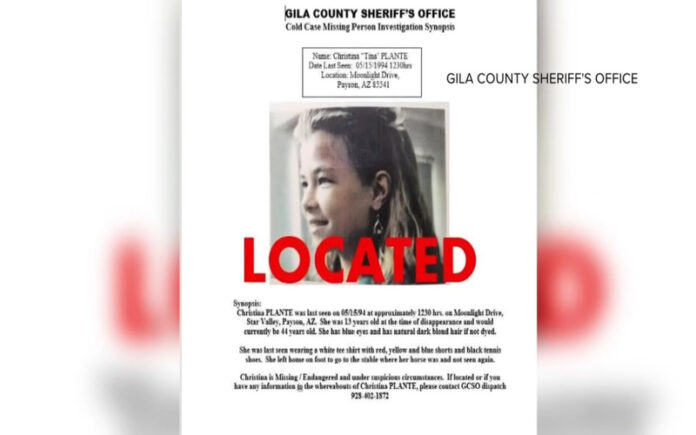 Desaparecida desde 1994 aos 13 anos Christina Plante é encontrada viva