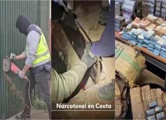 Descoberto túnel de tráfico com três níveis entre Marrocos e Ceuta