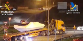 Lancha “voadora” para narcotráfico é interceptada junto à fronteira portuguesa