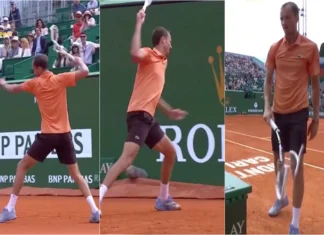 Medvedev perde controlo após derrota pesada em Monte Carlo