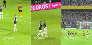 Messi homenageia Otamendi com penalti na despedida da seleção