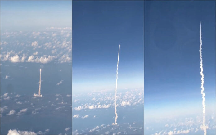 Passageiros captam lançamento histórico da Artemis II rumo à Lua