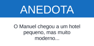 Anedota: O Manuel tentou convencer o elevador a levá-lo ao terceiro Capa de Anedota: O Manuel tentou convencer o elevador a levá-lo ao terceiro