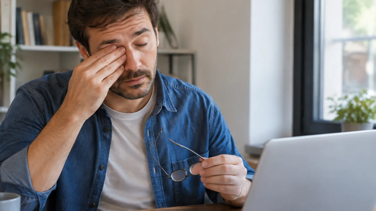 Análise prática de esfregar os olhos vira um problema